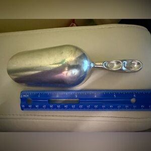 CHANEL Metallic Silver Kitchen Scoop